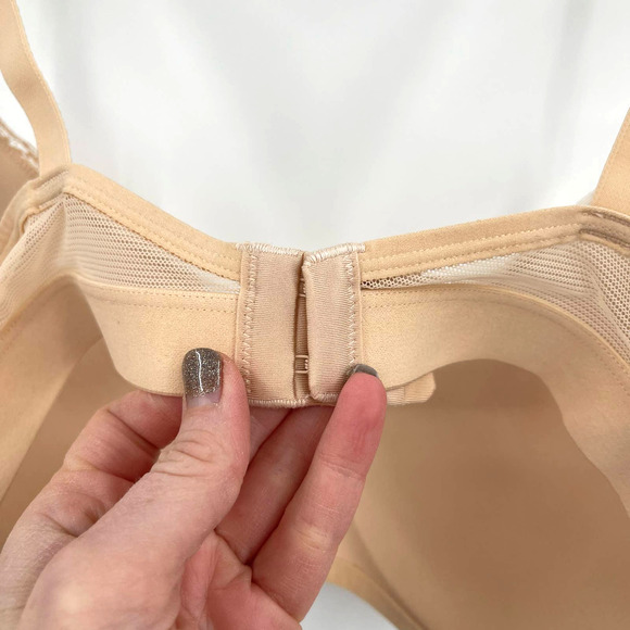 NWT Lively The Lace No-Wire Push-Up Bra in Toasted Almond Size 38D Nude Wireless - Picture 14 of 16